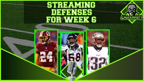 Here are <strong>fantasy football defenses to stream week 6</strong>. . Best defense week 6